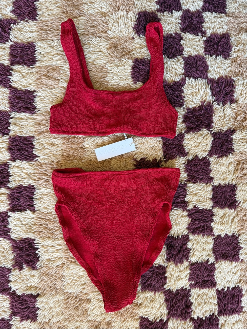 NWT Youswim Aplomb High Waist Bikini in Red (Rosso)